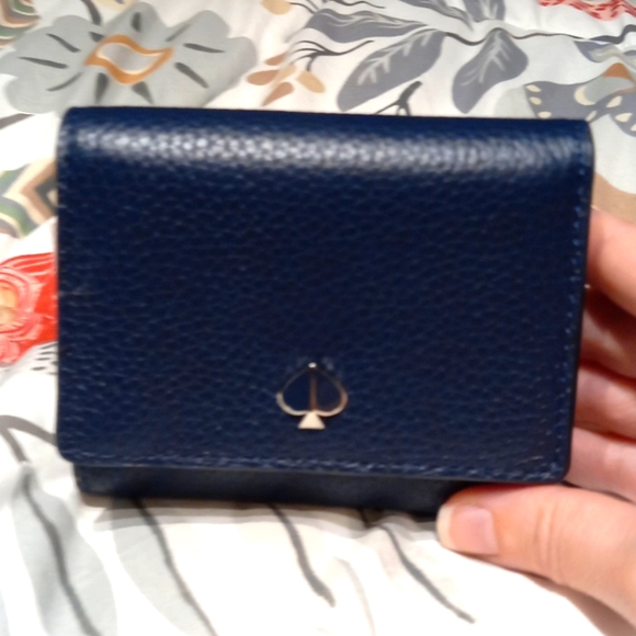 kate spade Handbags - ⚡SALE⚡Kate Spade blazer blue leather wallet NWT